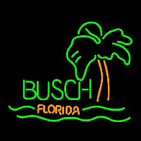 Busch Florida with Palm Tree Beer Sign Neonkyltti