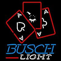 Busch Light Ace And Poker Beer Sign Neonkyltti