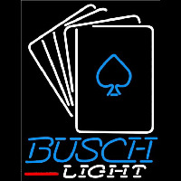 Busch Light Cards Beer Sign Neonkyltti