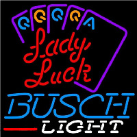 Busch Light Lady Luck Series Beer Sign Neonkyltti