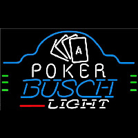 Busch Light Poker Ace Cards Beer Sign Neonkyltti