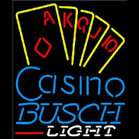 Busch Light Poker Casino Ace Series Beer Sign Neonkyltti
