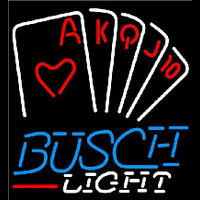 Busch Light Poker Series Beer Sign Neonkyltti