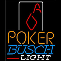 Busch Light Poker Squver Ace Beer Sign Neonkyltti