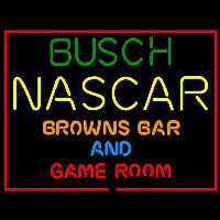 Busch NASCAR Browns Bar and Game Room Neonkyltti