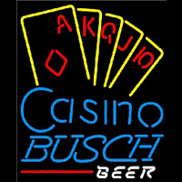 Busch Poker Casino Ace Series Beer Sign Neonkyltti