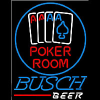 Busch Poker Room Beer Sign Neonkyltti