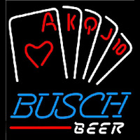 Busch Poker Series Beer Sign Neonkyltti