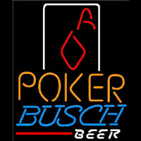 Busch Poker Squver Ace Beer Sign Neonkyltti