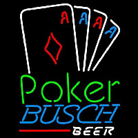 Busch Poker Tournament Beer Sign Neonkyltti
