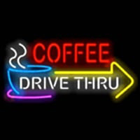 COFFEE DRIVE THRU Neonkyltti