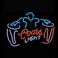 COORS LIGHT DRUM Neonkyltti