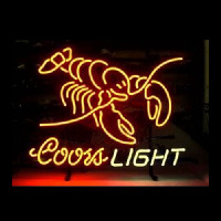 COORS LIGHT LOBSTER Neonkyltti