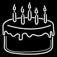 Cake St Birthday Neonkyltti