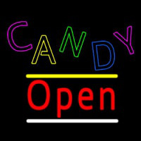 Candy Open Yellow Line Neonkyltti