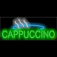 Cappuccino Cafe Food Neonkyltti