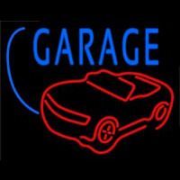 Car Logo Garage Block Neonkyltti