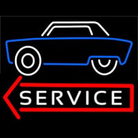 Car Logo Service 1 Neonkyltti
