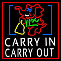 Carry In Carry Out With Elephant Neonkyltti