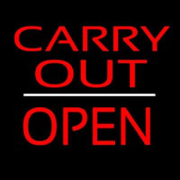 Carry Out Block Open White Line Neonkyltti