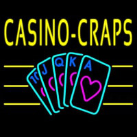 Casino Craps 1 Neonkyltti