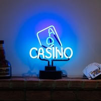 Casino Desktop Neonkyltti