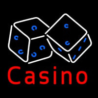 Casino Dice Neonkyltti