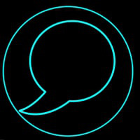 Chat Button 2 Neonkyltti