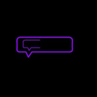 Chat Button 3 Neonkyltti