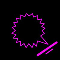 Chat Button Neonkyltti