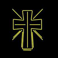 Christian Cross Neonkyltti