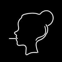 Cigarette Cool Girl Neonkyltti