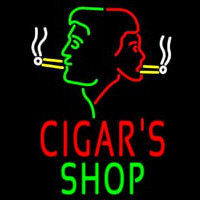 Cigars Shop With Logo Neonkyltti