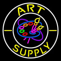 Circle Art Supply With Logo Neonkyltti