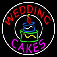 Circle Wedding Cakes Neonkyltti