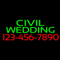 Civil Wedding With Phone Number Neonkyltti