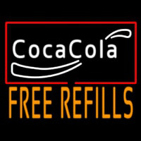 Coca Cola Free Refills Neonkyltti