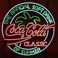 Coca Cola Neon Clock Neonkyltti