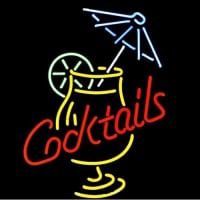 Cocktail And Martini Umbrella Cup Olut Baari Neonkyltti Lahja Pikavene