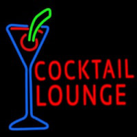 Cocktail Lounge With Martini Neonkyltti