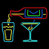 Cocktails Bar Open Neonkyltti