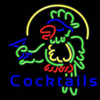 Cocktails Parrot - Beer Real Neon Glass Tube Neonkyltti