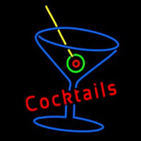 Cocktails With Martini Glass Neonkyltti