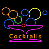Cocktails With Martini Neonkyltti