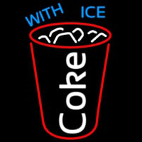 Coke with Ice Cup Neonkyltti