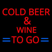 Cold Beer and Wine To Go Neonkyltti