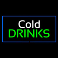 Cold Drinks Rectangle Blue Neonkyltti
