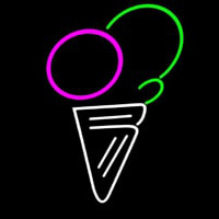 Cone Multicolored Ice Cream Neonkyltti