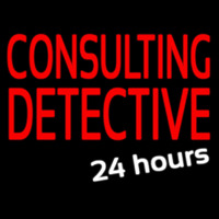 Consulting Detective 24 Hours Neonkyltti