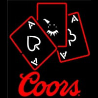 Coors Ace And Poker Neonkyltti